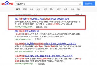 煙臺(tái)裕生源關(guān)鍵詞優(yōu)化案例